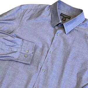 Banana Republic Mens Slim Fit Button Up Shirt Collared Office Professional Large